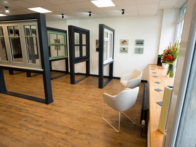 A++ triple-glazed window display at Brackenwood Reading showroom
