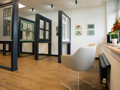 A++ triple-glazed window display at Brackenwood Reading showroom