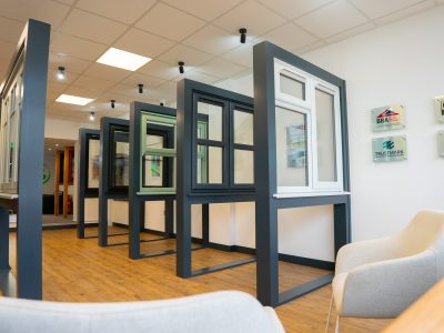 A++ triple-glazed window display at Brackenwood Reading showroom