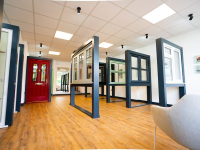 A++ triple-glazed window display at Brackenwood Reading showroom