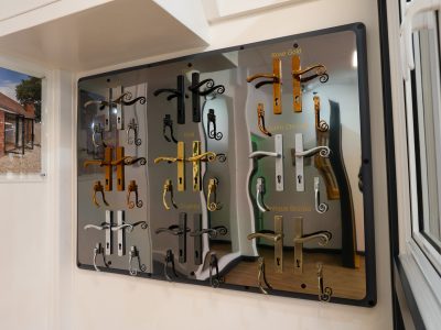 Door handles at Brackenwood Reading showroom