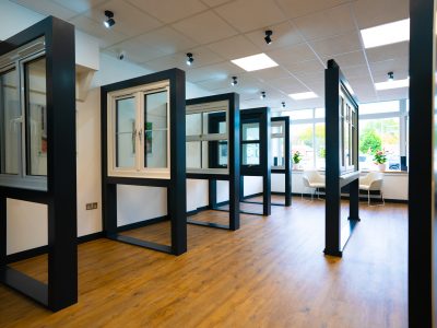 A++ triple-glazed window display at Brackenwood Reading showroom