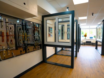 A++ triple-glazed window display at Brackenwood Reading showroom