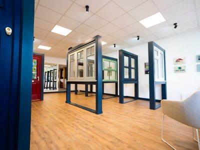 A++ triple-glazed window display at Brackenwood Reading showroom